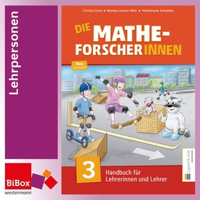Produktabbildung zu Mathe-Forscher/innen 3, Handbuch für Lehrpersonen - BiBox - Ihr digitales Unterrichtspaket - Schullizenz für Lehrpersonen