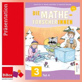 Produktabbildung zu Die Mathe-Forscher/innen 3, Material für Lehrpersonen, neuer Lehrplan - BiBox - Ihr digitales Unterrichtspaket - Präsentationslizenz