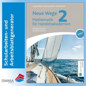 Produktabbildung zu NEUE Wege II Mathematik für Handelsakademien - OMNIA - Ihr Schularbeiten- und Arbeitsblattgenerator - Schullizenz
