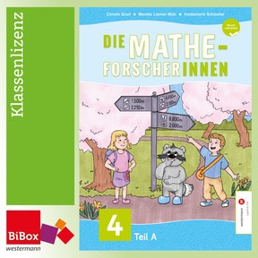 Produktabbildung zu Die Mathe-Forscher/innen 4, neuer Lehrplan - BiBox - Ihr digitales Unterrichtspaket - Klassenlizenz
