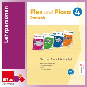 Produktabbildung zu Flex und Flora 4 (vierteilig), neuer Lehrplan - BiBox - Ihr digitales Unterrichtspaket - Präsentationslizenz