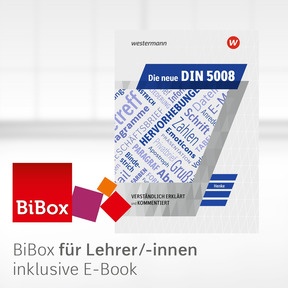 Produktabbildung zu Die neue DIN 5008 - BiBox - Das digitale Unterrichtssystem - Kollegiumslizenz für Lehrer/-innen (1 Schuljahr) - 2. Auflage 2020