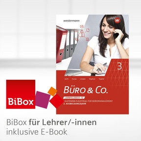 Produktabbildung zu Büro & Co. nach Lernfeldern - BiBox - Das digitale Unterrichtssystem Lernfelder 9-13 - Kollegiumslizenz für Lehrer/-innen (Dauerlizenz) - 3. Auflage 2022