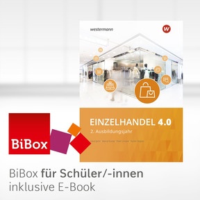 Produktabbildung zu Einzelhandel 4.0 - BiBox - Das digitale Unterrichtssystem 2. Ausbildungsjahr - Einzellizenz für Schüler/-innen (1 Schuljahr) - 2. Auflage 2023