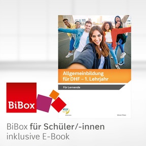 Produktabbildung zu Allgemeinbildung für DHF 2022 - BiBox - Digitales Unterrichtssystem 1. Lehrjahr - Einzellizenz für Lernende (4 Jahre)