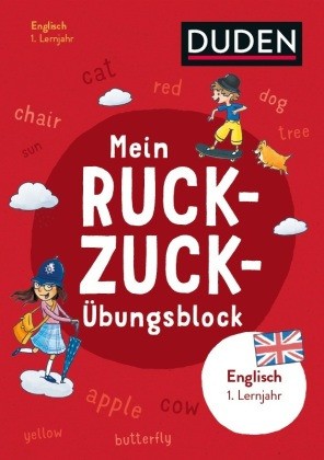 Ruckzuck-Blöcke - Mein Ruckzuck-Übungsblock Englisch 1. Lernjahr