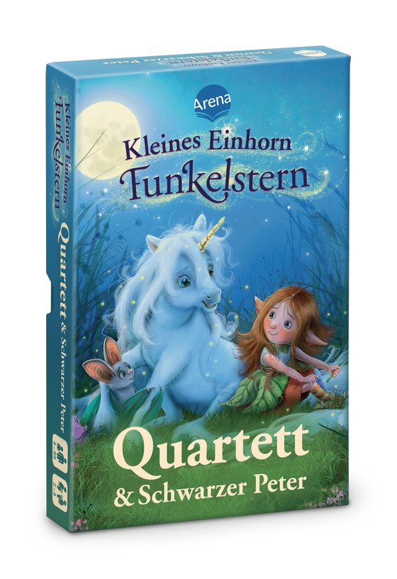 Das Einhorn Quartett - 32 Süße Einhörner & Lustiges Sternenstaub-Pupsen Spiel Für Kinder & Erwachsene