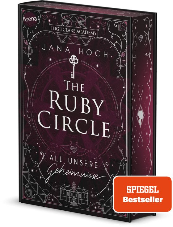 Bücherblog. Neuerscheinungen. Buchcover. The Ruby Circle - All unsere Geheimnisse (Band 1) von Jana Hoch. Fantasy. Jugendbuch. Arena Verlag.