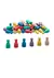 Produktabbildung zu Set Spielfiguren (Halmakegel) aus RE-WOOD, 6-fb., 60 St.