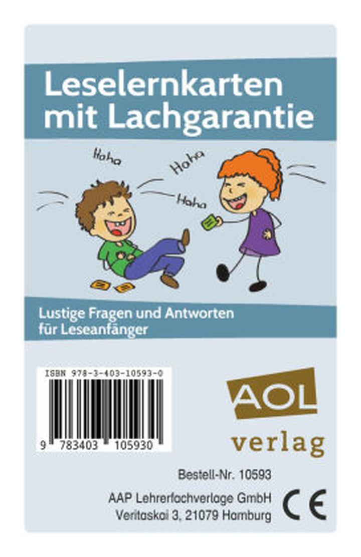 Leselernkarten mit Lachgarantie (Kartenspiel) - Lustige ...