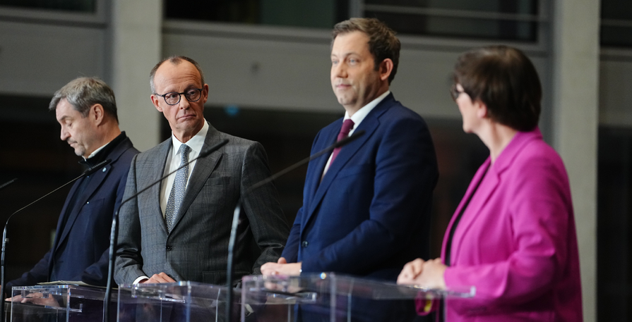 Pressekonferenz der Koalitionsparteien